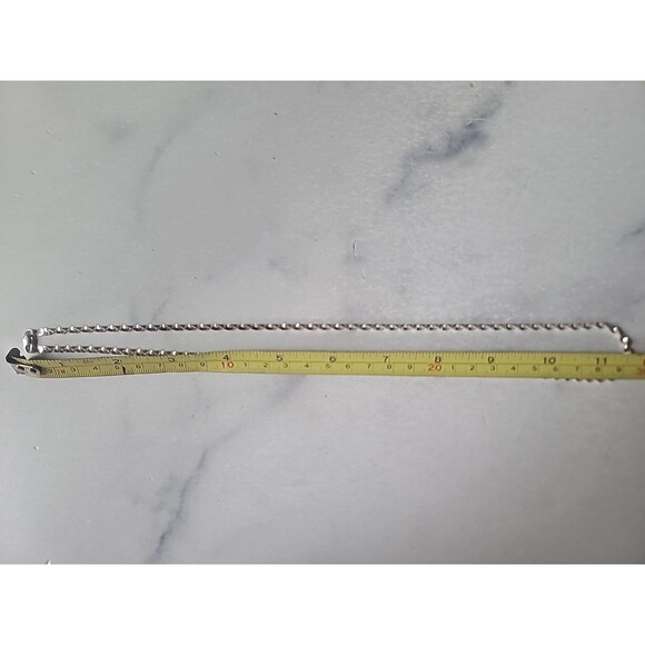 Italy 925 Sterling Silver Twisted Chain Necklace Vintage - Picture 9 of 10